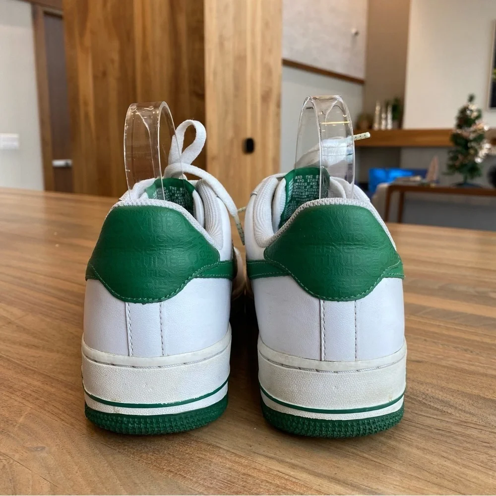 Nike Air Force XXV Men's 1 '07 Players Green on White, Size 8